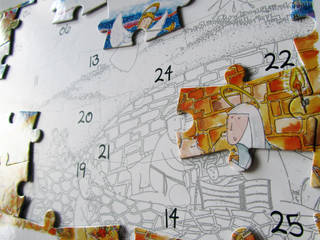 Puzzle dell'Avvento, giopstudio giopstudio 모던스타일 아이방