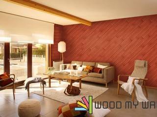 WoodMyWall Kendinden Yapışkanlı Duvar Kaplama Panelleri, WoodMyWall WoodMyWall Dinding & Lantai Gaya Klasik