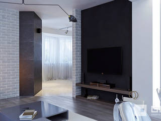 Дизайн интерьера дома по Дмитровскому шоссе, Горки , GM-interior GM-interior Salones minimalistas
