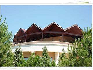 FARFUN AHŞAP DEKORASYON (VERANDALAR), FARFUN AHŞAP DEKORASYON FARFUN AHŞAP DEKORASYON Rustic style balcony, veranda & terrace