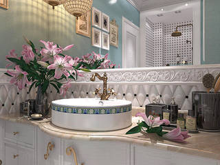 Bathroom "Provence", Your royal design Your royal design クラシックスタイルの お風呂・バスルーム