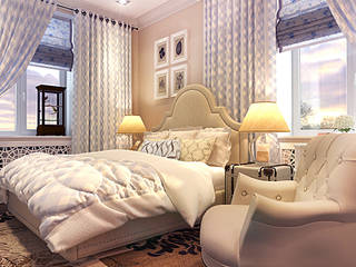 Bedroom with blue accents, Your royal design Your royal design Classic style bedroom