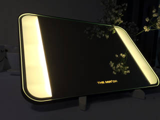 Beautiful LED Lighting Mirror, 주식회사 에이티옵트로닉스 (AT Optronics Corporation) 주식회사 에이티옵트로닉스 (AT Optronics Corporation) Dormitorios de estilo moderno Iluminación