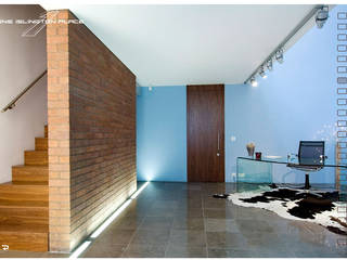 Islington Place, Elektra Lighting Design Elektra Lighting Design Minimalist corridor, hallway & stairs