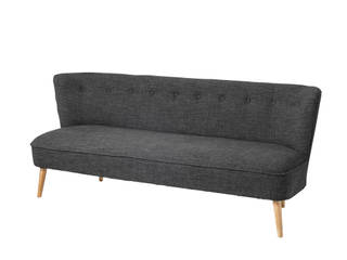 Sofa, Dark Grey Upholstery, Rubberwood Legs, Bloomingville Bloomingville Salas de estilo clásico