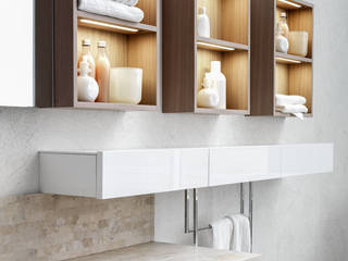 Urban Chic per Karol, Vegni Design Vegni Design Minimalist style bathroom Shelves