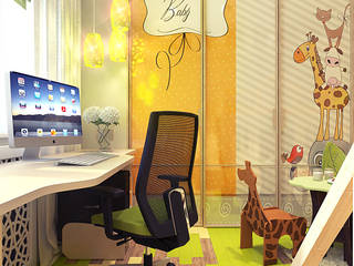 Children's room with bright parquet, Your royal design Your royal design カントリーデザインの 子供部屋