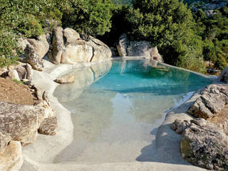 Tutto un nuovo concetto di piscina, Biodesign pools Biodesign pools Hồ bơi phong cách Địa Trung Hải