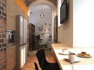 kitchen, Your royal design Your royal design インダストリアルデザインの キッチン