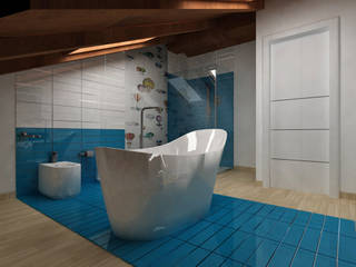 PROGETTO REALIZZATO DALL'ARCH. MARIA CHIARA GIARLETTA, SUPER BLOC SRL SUPER BLOC SRL Modern bathroom