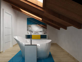 PROGETTO REALIZZATO DALL'ARCH. MARIA CHIARA GIARLETTA, SUPER BLOC SRL SUPER BLOC SRL Modern Banyo