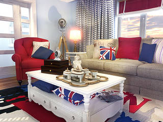 living room, Your royal design Your royal design Salas de estar campestres