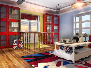 living room, Your royal design Your royal design カントリーデザインの リビング