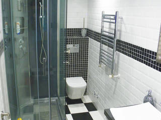 Reforma integral de vivienda sita en Alcorcón, Madrid., Traber Obras Traber Obras 現代浴室設計點子、靈感&圖片