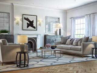 Notting Hill Residence, LLI Design LLI Design Classic style living room