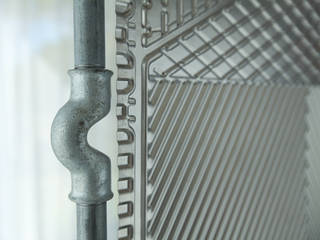 Parawan w ramie z rur hydraulicznych, NaNowo Industrial Design NaNowo Industrial Design Living room