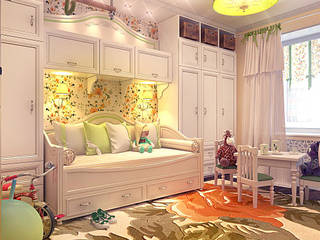 children's room for girls, Your royal design Your royal design カントリーデザインの 子供部屋