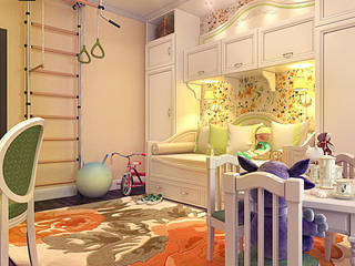 children's room for girls, Your royal design Your royal design カントリーデザインの 子供部屋