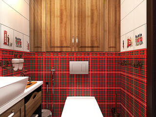guest WC, Your royal design Your royal design カントリースタイルの お風呂・バスルーム