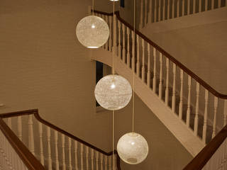 Rita 400 pendant lights, .. .. Eclectic style corridor, hallway & stairs Metal