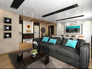 Уютное гнездышко, VIO design VIO design Minimalist living room