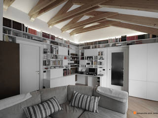 Casa_V, Emilio Bonvecchio Architetto Emilio Bonvecchio Architetto Modern living room