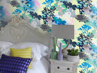 Stately Home Wallpaper, Kate Usher Studio Kate Usher Studio Paredes y pisos de estilo moderno