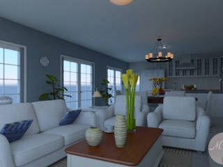 Casa en la playa, MGC Diseño de Interiores MGC Diseño de Interiores Living room