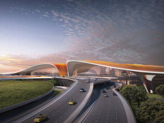 Beijing Daxing International Airport, Zaha Hadid Architects Zaha Hadid Architects Коммерческие помещения