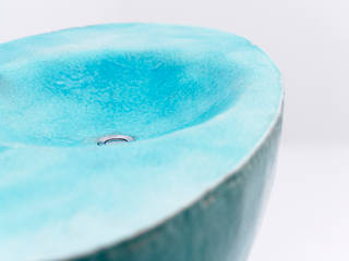 Sky blue Vanity Ceramic sink object, 이헌정 이헌정 Asian style bathroom