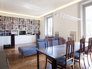 Appartamento a Milano, bdastudio bdastudio Modern living room