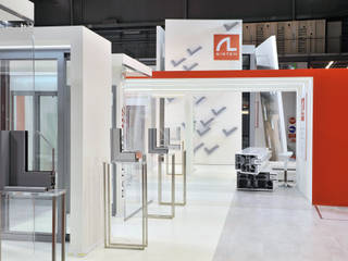 ALSISTEM - MADE EXPO 2011 Progetto spazio espositivo, INO PIAZZA studio INO PIAZZA studio Minimalist windows & doors