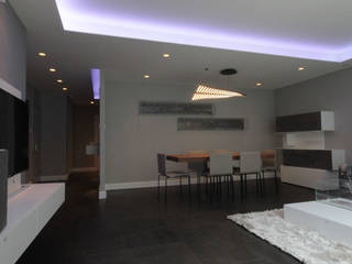 Complete modernisation of Central London Flat , Mconcept Mconcept ห้องนั่งเล่น