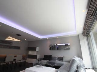 Complete modernisation of Central London Flat , Mconcept Mconcept ห้องนั่งเล่น