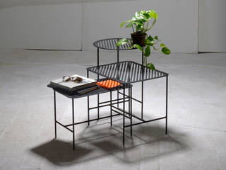 Grid Beistelltisch Serie, Manuel Welsky Design Studio Manuel Welsky Design Studio Industrial style garden Furniture