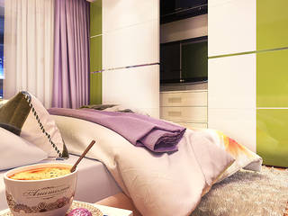 bedroom with dressing room, Your royal design Your royal design オリジナルスタイルの 寝室