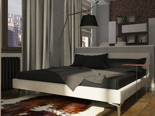 Активные акценты, CO:interior CO:interior Industrial style bedroom