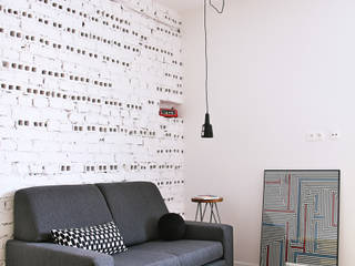 Mieszkanie studenckie, PB/STUDIO PB/STUDIO Industrial style living room