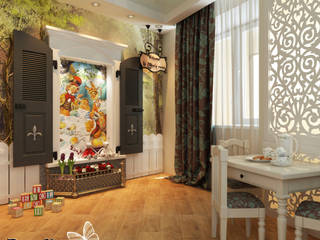 room for girls "Alice in Wonderland", Your royal design Your royal design カントリーデザインの 子供部屋