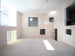 ＨＩＲＯＢＡ, ＪＭＡ（Jiro Matsuura Architecture office） ＪＭＡ（Jiro Matsuura Architecture office） Moderne Wohnzimmer