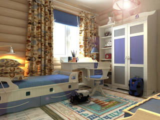 children's room, Your royal design Your royal design カントリーデザインの 子供部屋