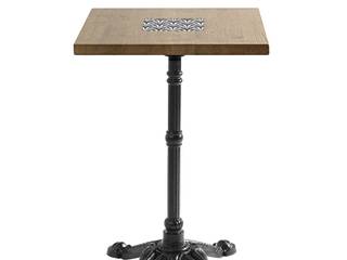 Table de bistrot chêne massif incrustation émail, Ardamez Ardamez クラシックデザインの ダイニング