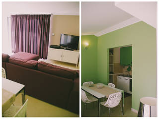 una mansarda per un single, Studio di Progettazione Arch. Tiziana Franchina Studio di Progettazione Arch. Tiziana Franchina Modern Living Room