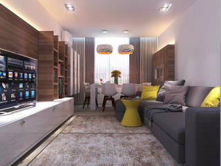living room, Your royal design Your royal design ミニマルデザインの リビング
