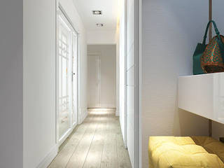 hall, Your royal design Your royal design Minimalist corridor, hallway & stairs