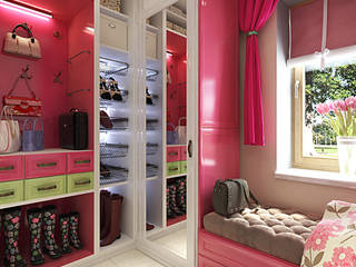 dressing room, Your royal design Your royal design Eclectic style dressing room