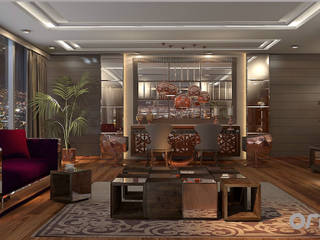 Ametist Residence Salon Tasarımı, Origami Mobilya Origami Mobilya Eclectic style living room