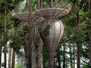 Roost Tree House, antonygibbondesigns antonygibbondesigns Casa rurale