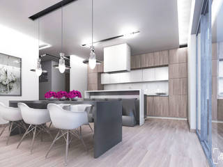 Mieszkanie 91m2, ADV Design ADV Design Minimalist kitchen
