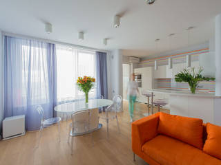 Яркий минимализм, D&T Architects D&T Architects Minimalist dining room
